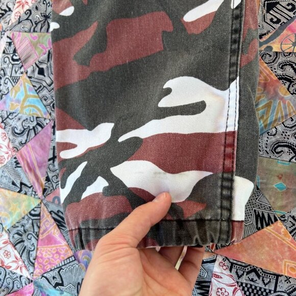 Rothco BDU Pants Mens Size Small Regular Red Camo Military Tactical Worn In - Picture 6 of 7